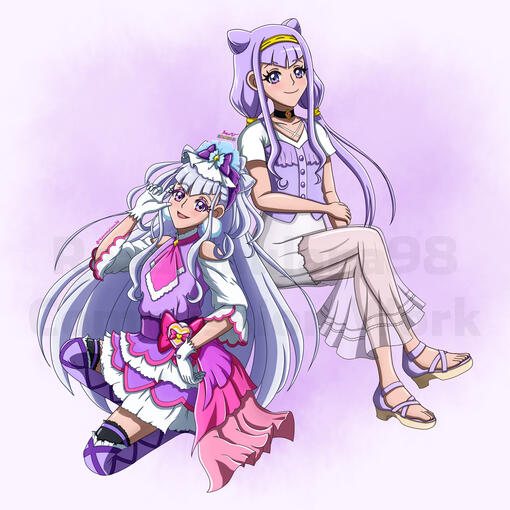 Ruru and Cure Amour